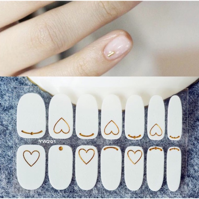 Miếng dán móng tay nail wraps 14 miếng nhỏ