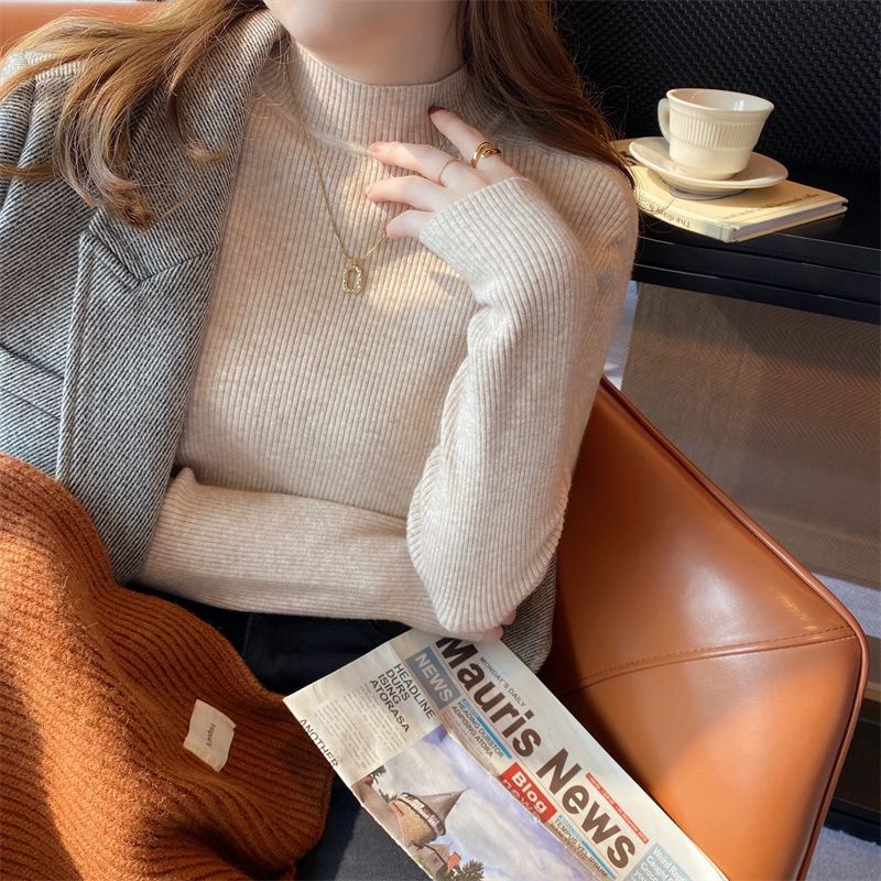 Áo Sweater Cổ Cao Phong Cách Thời Trang Thu Đông Mới
