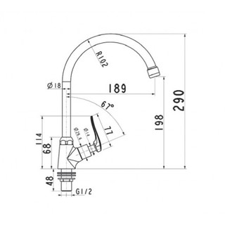 Vòi bếp lạnh American A-7053J