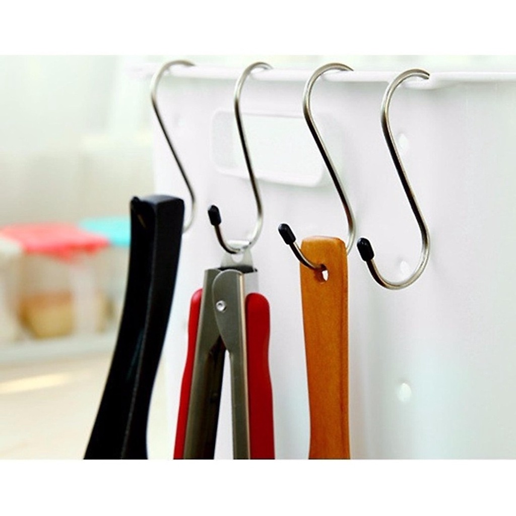 Vỉ 4 Móc treo đồ hình chữ S móc đồ