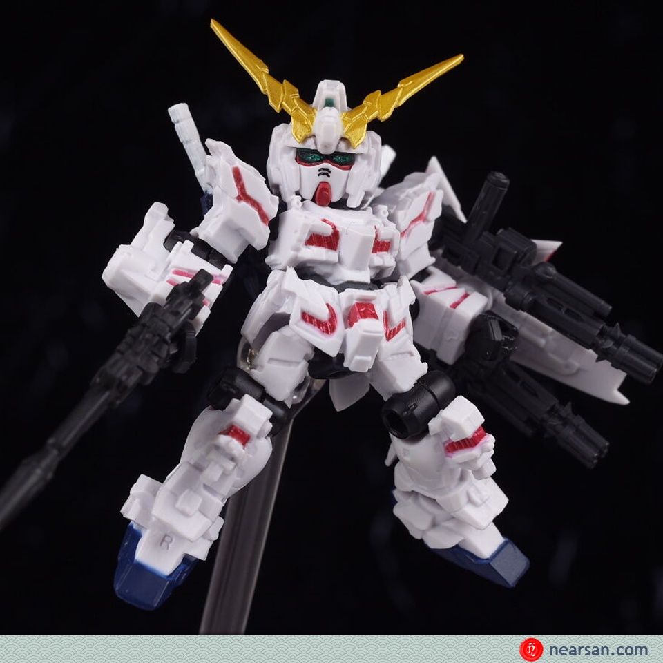 Unicorn gundam red ver mobile suit ensemble 01 bandai mse 1