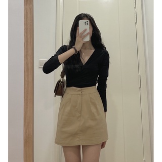 Áo buộc dây cổ tim 307
