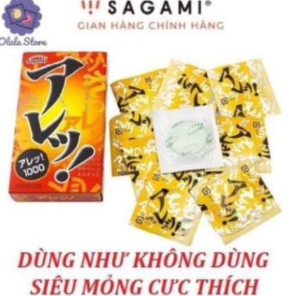 BAO CAO SU SAGAMI ARE ARE [ HÀNG CHÍNH HÃNG ]  GÂN GAI BI NỔI TRUYỀN NHIỆT NHANH - hộp 10 chiếc