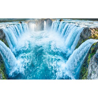 Tranh dán tường thác nước 3D tranh trang trí BINBIN SN24 (Có in theo yêu cầu)