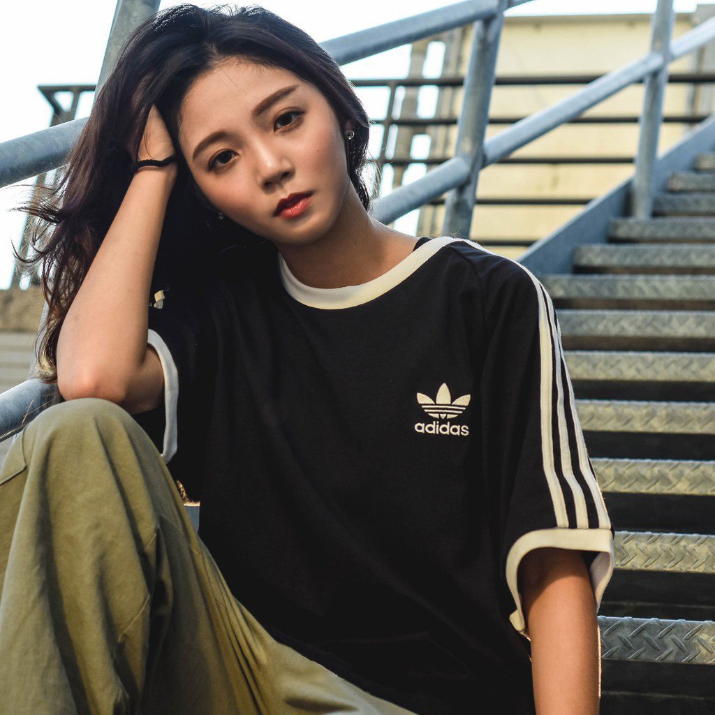 Áo đôi nam nữ unisex nam nữ 3 sọc