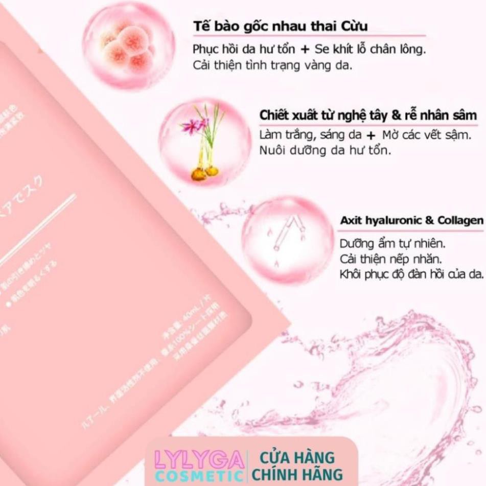 Mặt nạ nhau thai cừu cuống rốn tế bào gốc Nhật Bản Rwine Beauty  dưỡng da, cung cấp độ ẩm, tái tạo collagen MN01 | Thế Giới Skin Care