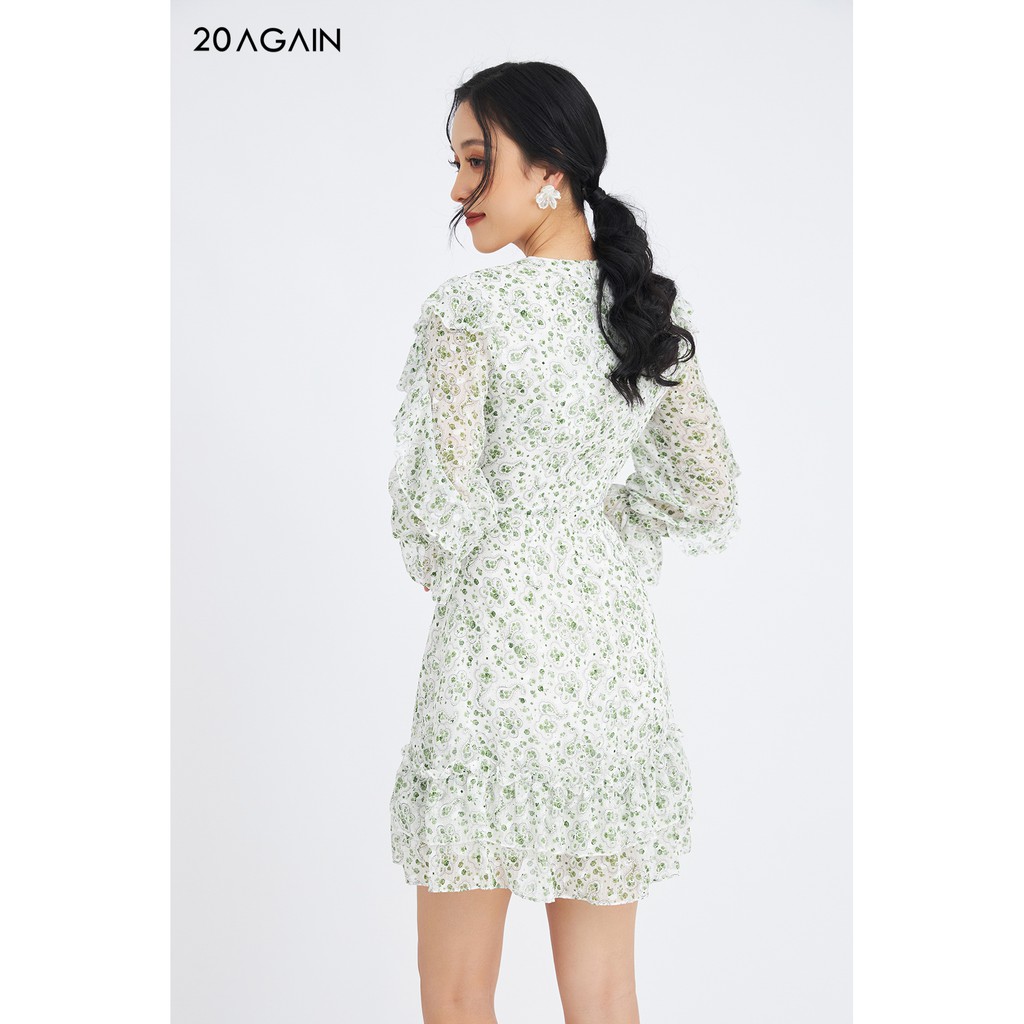 Đầm xòe dài tay gấu 2 tầng bèo - 20 Again - DEC0054 | BigBuy360 - bigbuy360.vn