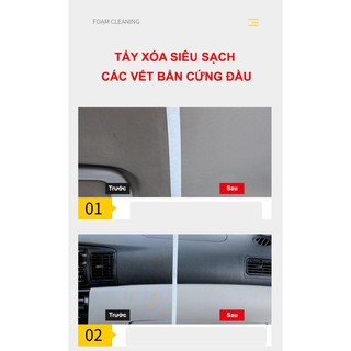 Chai Xịt Tẩy Rửa Đa Năng, vệ sinh ô tô, ghế da, vải, nỉ, bếp, giày dép, tường, inox