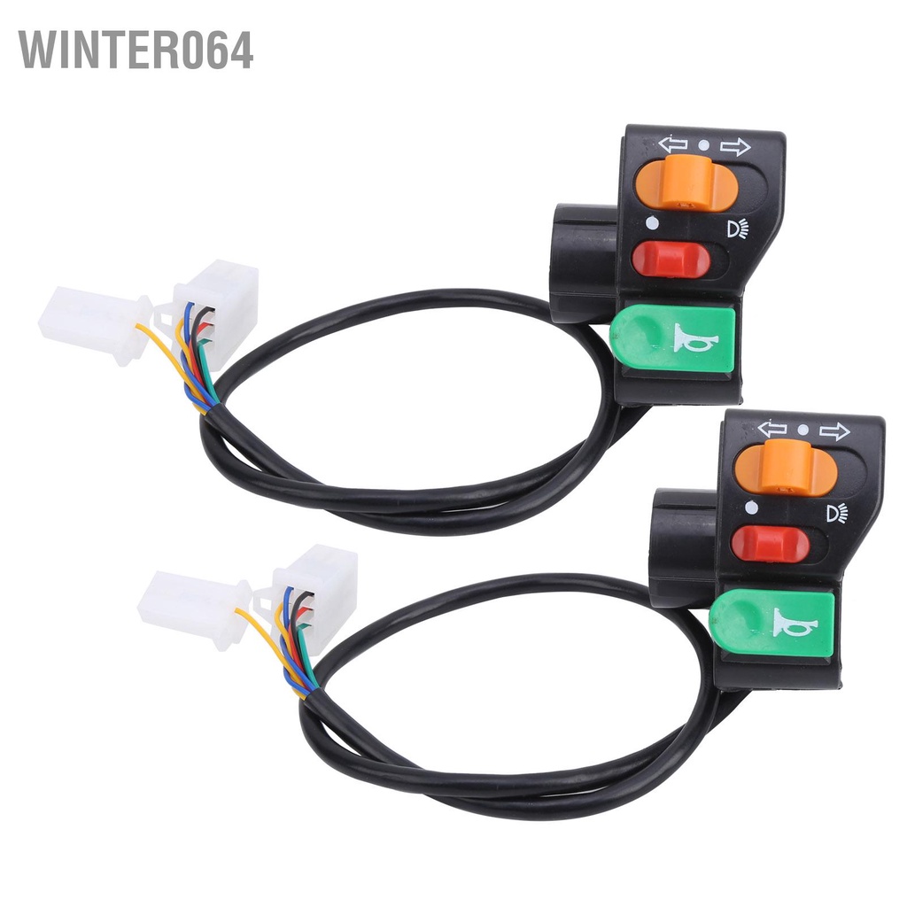 2 chiếc  công tắc còi  Xe đạp điện tay ga Đa năng 3 trong 1 Đèn báo rẽ Winter064