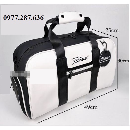Túi đựng quần áo và giày golf bag Titleist thể thao da PU cao cấp đựng phụ kiện cá nhân tiện lợi TD020