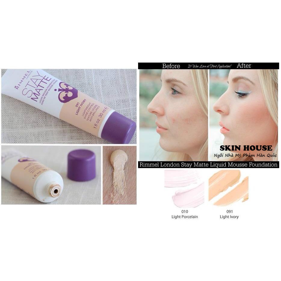 Kem nền Rimmel Stay Matte Foundation 30ml | BigBuy360 - bigbuy360.vn