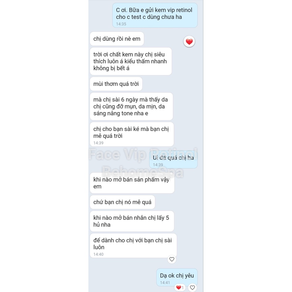 KEM FACE VIP RETINOL BEHOME SPA DƯỠNG TRẮNG DA BAN ĐÊM - mờ thâm sạm nám tàn nhang, dưỡng ẩm trắng sáng mịn màng.