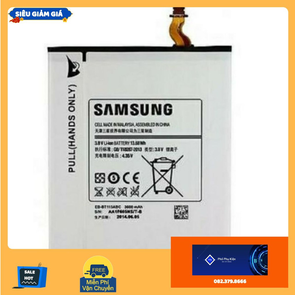 Pin Samsung Galaxy TAB T110/T111/T116/Tab 3V/TAB 3 LITE/Tab 3 Lite Wi-Fi/EB-BT115ABC/Tab 3 Lite 7.0"/Tab 3 Lite 7.0" 3