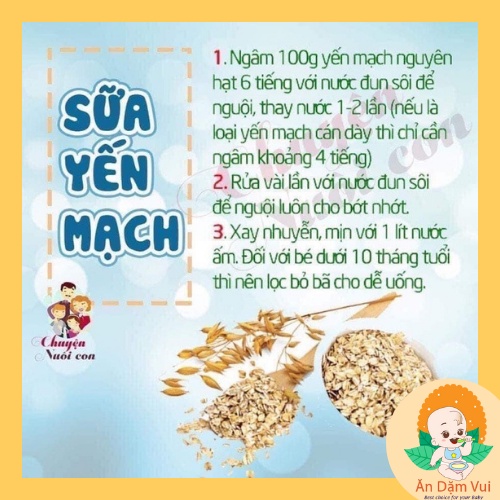 Yến mạch cán vỡ mỏng Markal ăn liền nấu cháo, làm đậu hũ non, bữa phụ cho bé ăn dặm SAMI KIDS