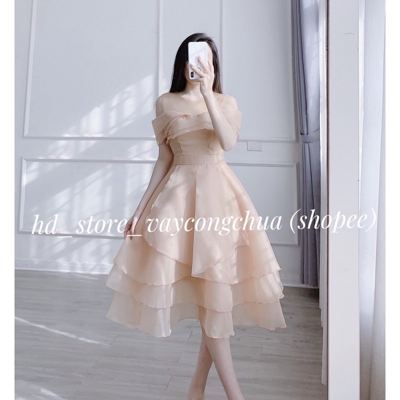 [ẢNH THẬT] V218 VÁY ĐẦM TRẮNG XOÈ DỰ TIỆC, DẠ HỘI KỶ YẾU PROM, VÁY TẦNG CÔNG CHÚA TIỂU THƯ, ĐẦM THIẾT KẾ DỰ TIỆC CƯỚI | BigBuy360 - bigbuy360.vn