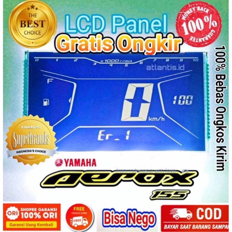 Đồng Hồ Đo Tốc Độ Màn Hình Lcd Chuyên Dụng Cho Xe Yamaha Aerox 155 Lexi NVX