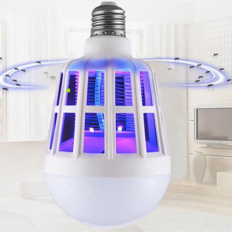 Bóng đèn Led chiếu sáng kiêm đèn bắt muỗi và côn trùng / đuổi muỗi diệt muỗi - Phiên Bản 2018