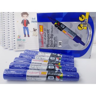 Bút lông dầu leaderart unid 311 - xanh/đỏ/đen