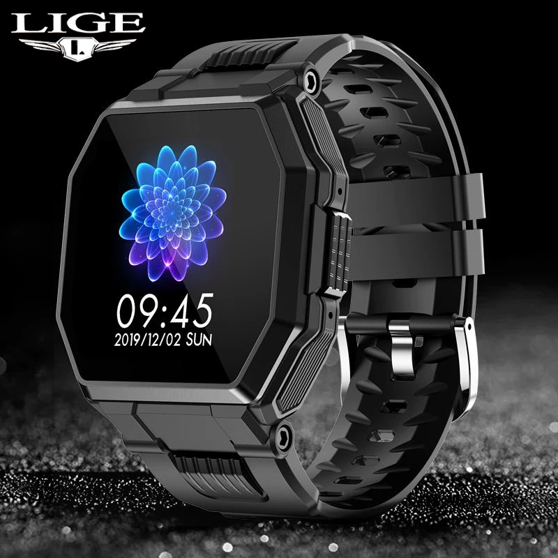 Đồng Hồ Thông Minh Lige 2021 Kết Nối Bluetooth Hỗ Trợ Theo Dõi Sức Khỏe Cho Nam Kèm Hộp Đựng