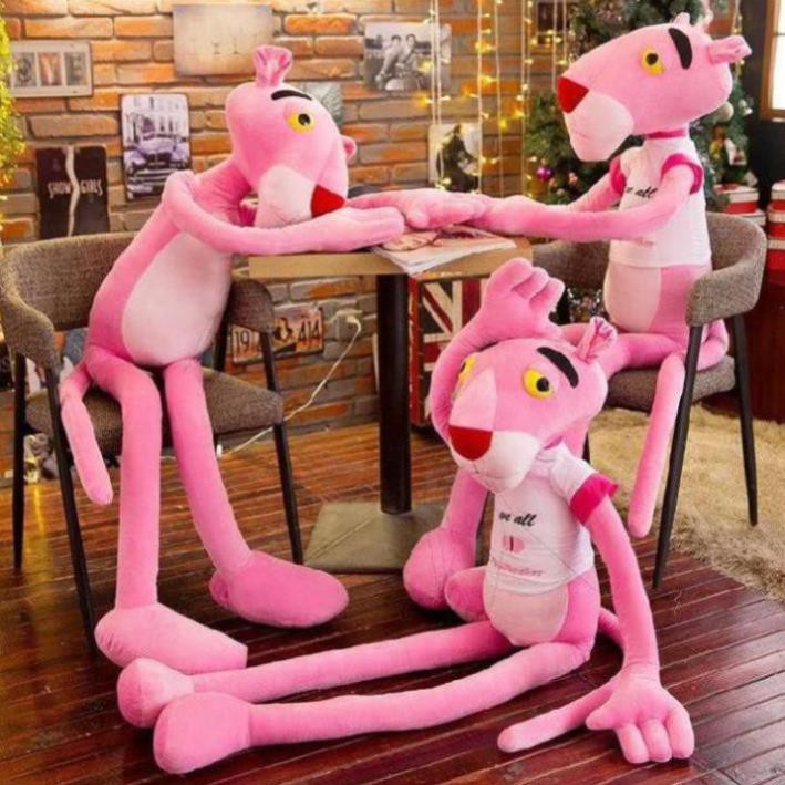 Gấu Bông Đồ Chơi Cho Bé Báo Hồng Pink Panther đủ size vải nhung cao cấp