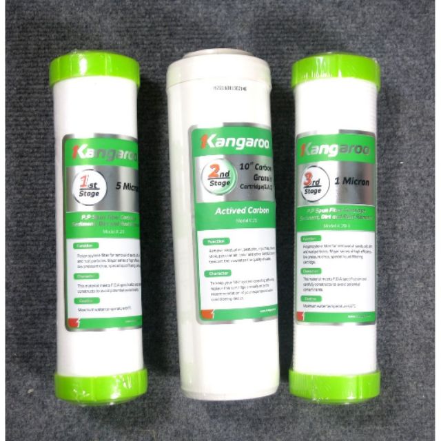 Bộ lõi lọc nước kangaroo hàng chính hãng kèm video