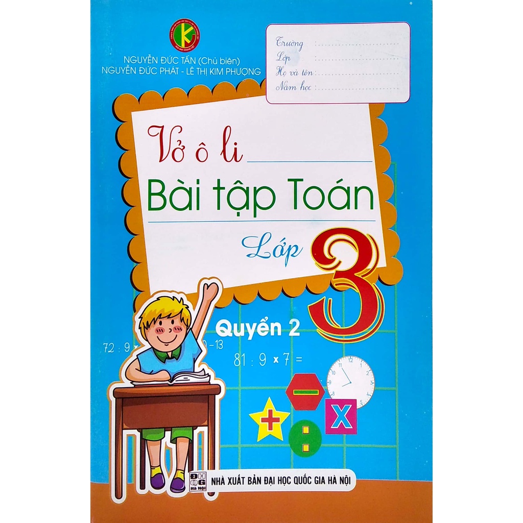 Sách Vở Ô Li Bài Tập Toán Lớp 3 - Quyển 2