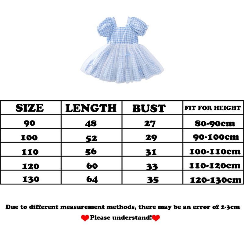 Đầm Công Chúa Tay Phồng Ngắn Kẻ Sọc Lưới Thời Trang Mùa Hè Hàn Quốc Mới Dành Cho Bé Gái 2022