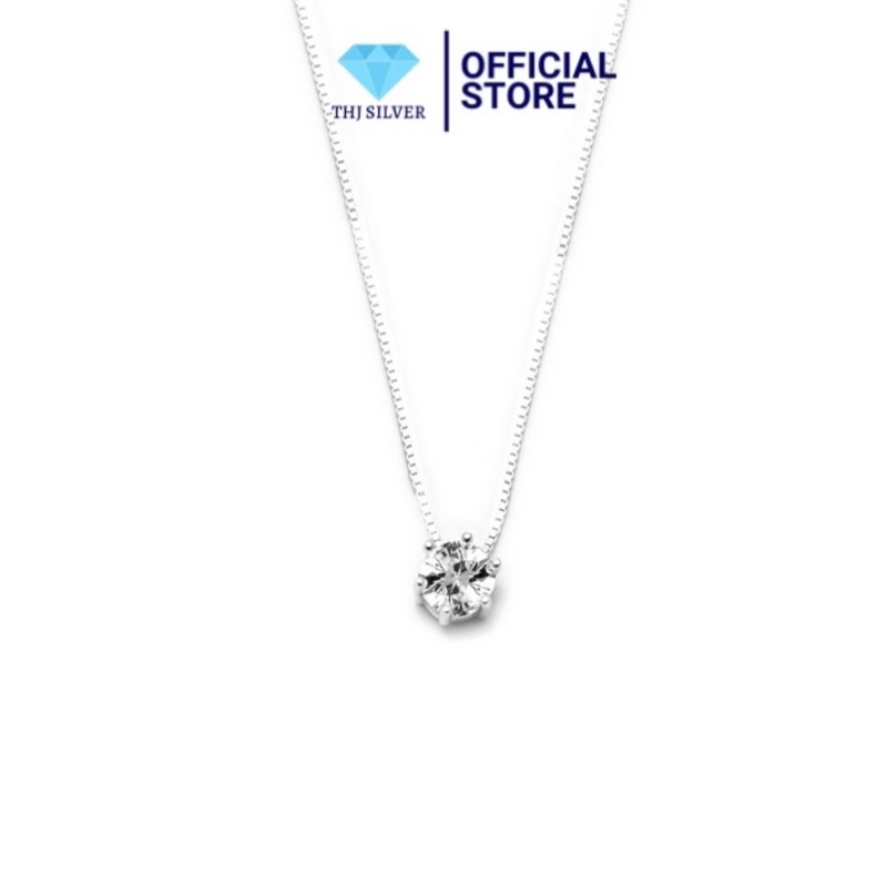 Dây chuyền mặt ổ đá nhỏ xinh , nhẹ nhàng chuẩn bạc ta -THJ SLIVER