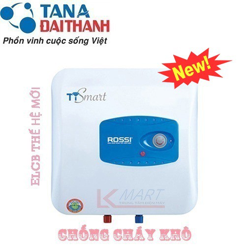 Bình nóng Lạnh Rossi 30 Lít Ti30 Smart vuông