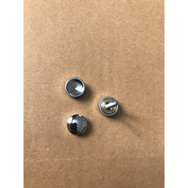 Combo 20/40 Chụp vít 12mm Bóng Chrome Bạc cao cấp