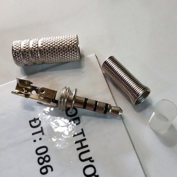 Đầu Jack hàn dây 3.5mm, 3 khắc chuẩn 4 điểm cực