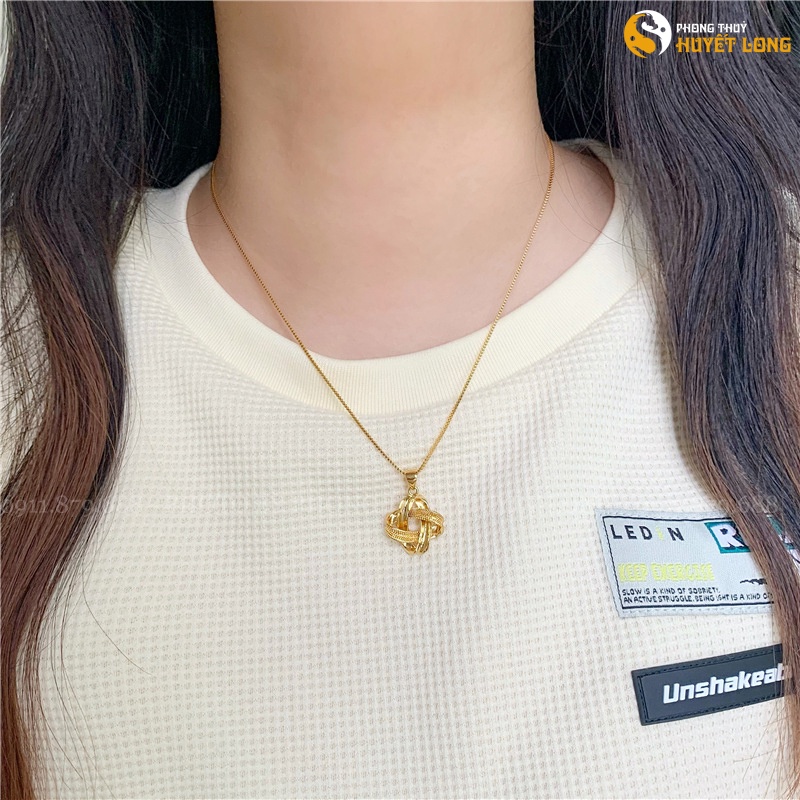 Bộ Dây Chuyền Nữ Mạ Vàng 18K Hai Vòng Tròn Vô Cực, Vòng Cổ Nữ Kiểu Mới Hàn Quốc Thời Trang, Sành Điệu