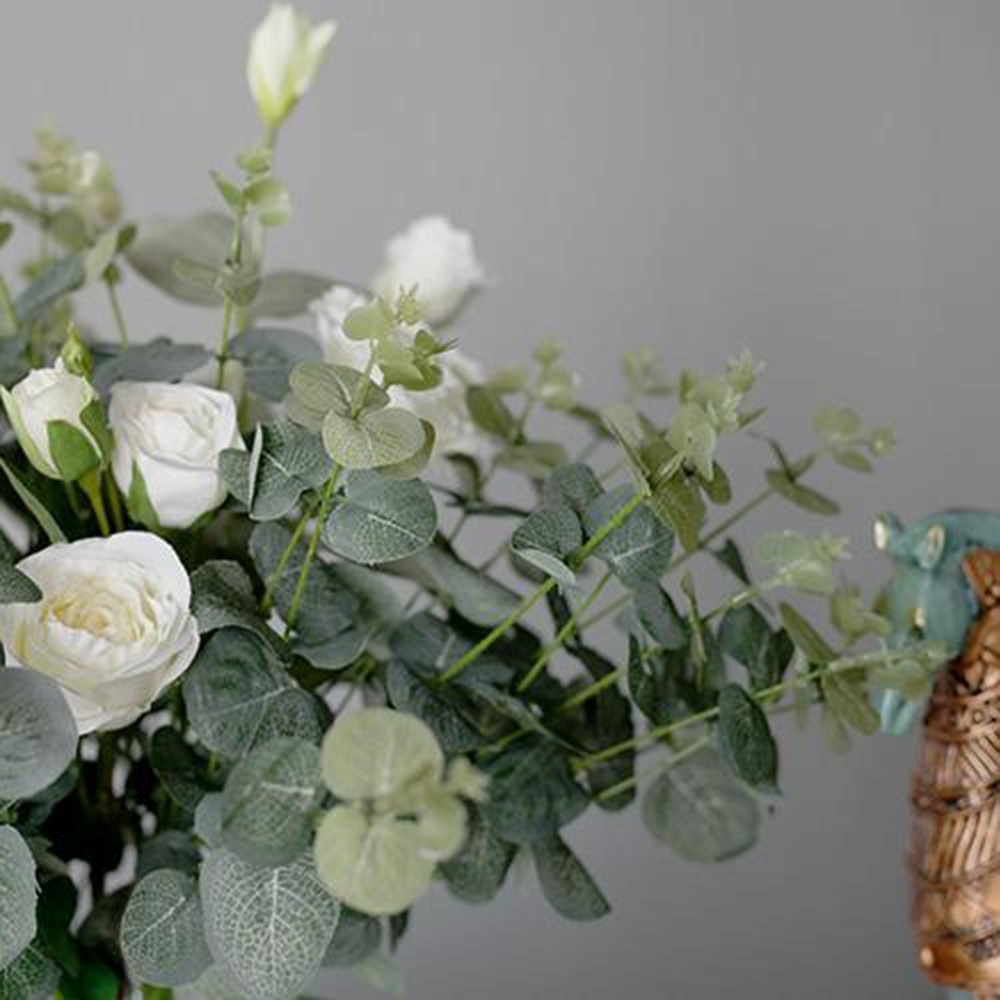 1 Bó 4 Cành Cây Bạch Đàn Nhân Tạo Trang Trí Nhà Cửa|Lá Đồng Tiền Tài Lộc Trang Trí Nhà Cửa