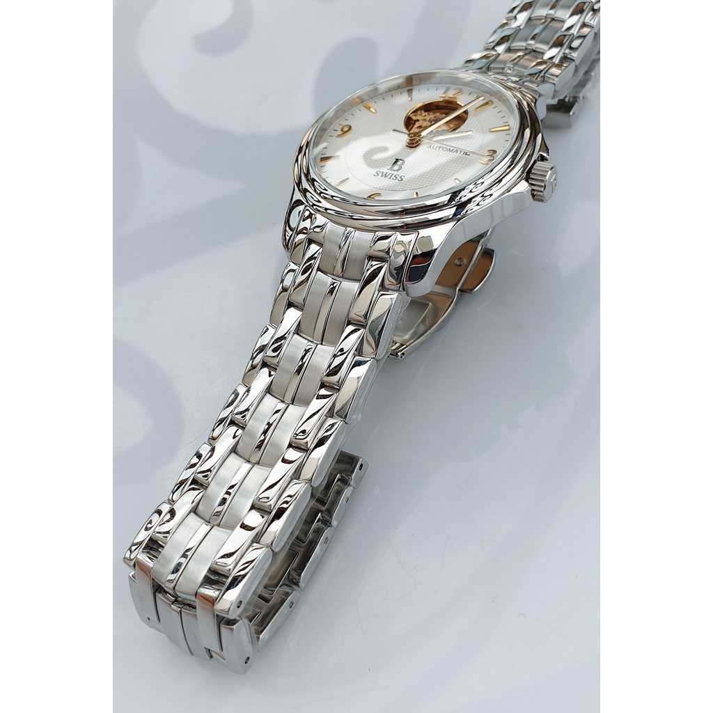 Đồng hồ nam chính hãng B Swiss by Bucherer Automatic - Máy cơ tự động - Kính Sapphire