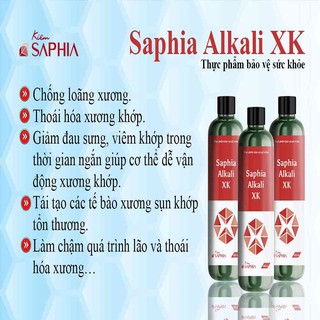 Sản phẩm bổ xương khớp kiềm saphia hoàn toàn từ thảo dược việt nam, chai 300ml