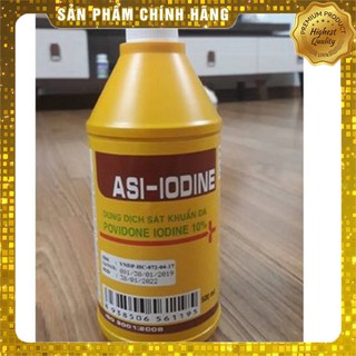 DUNG DỊCH SÁT KHUẨN CỒN ĐỎ POVIDONE CHAI 500ML