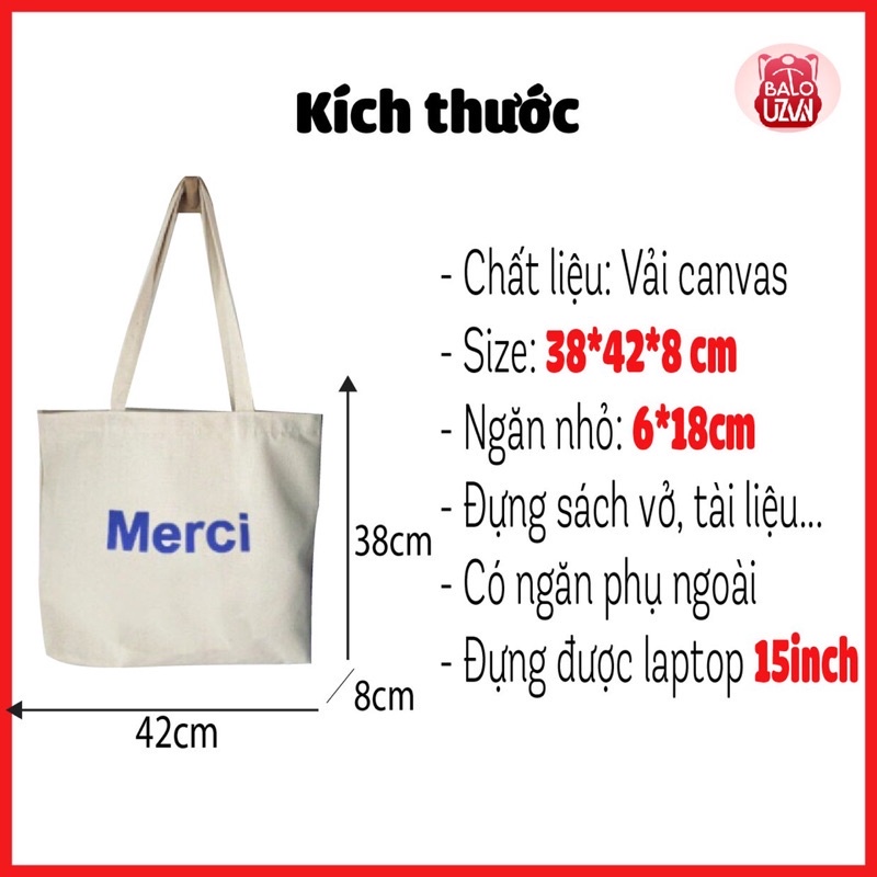 Túi tote vải canvas nam nữ unisex đi học đi chơi , túi xách đeo vải bố ulzzang thời trang nhiều ngăn đẹp rẻ