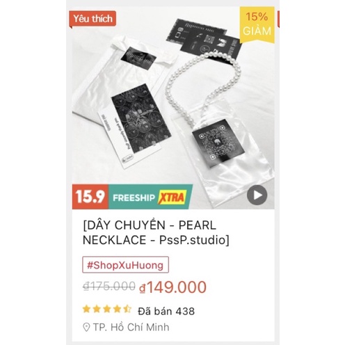 [ Dây chuyền PEARL necklace _ PssP.studio ]