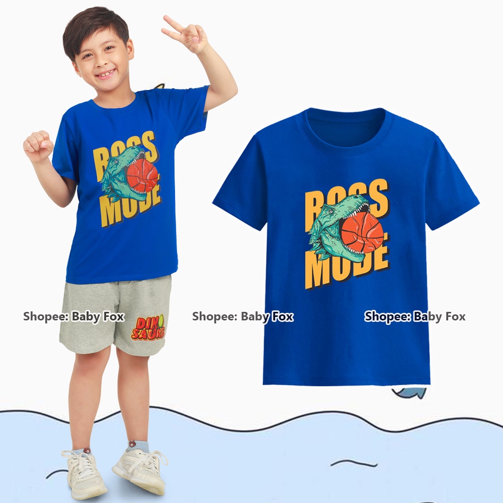 Áo thun bé trai 100% cotton loại tốt, áo phông thương hiệu BABY FOX