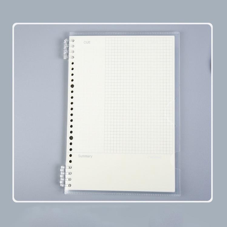 Bìa sổ còng binder KOGANO bìa còng 20 lỗ A5 kiêm túi đựng trong suốt SN-001382