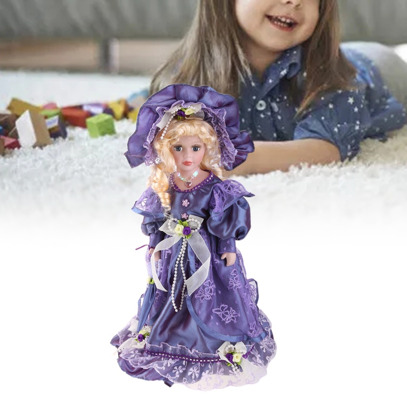 Búp Bê Victorian Đứng Kèm Giá Đỡ Độc Đáo Trang Trí Nhà Cửa / Văn Phòng /