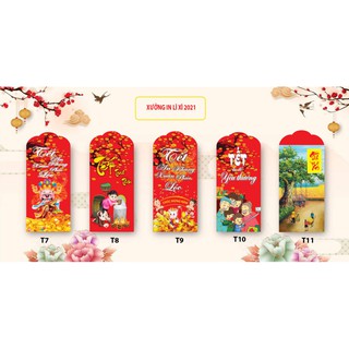 Lì xì tết 2022 - lì xì truyền thống - combo 10 chiếc / túi - hot trend