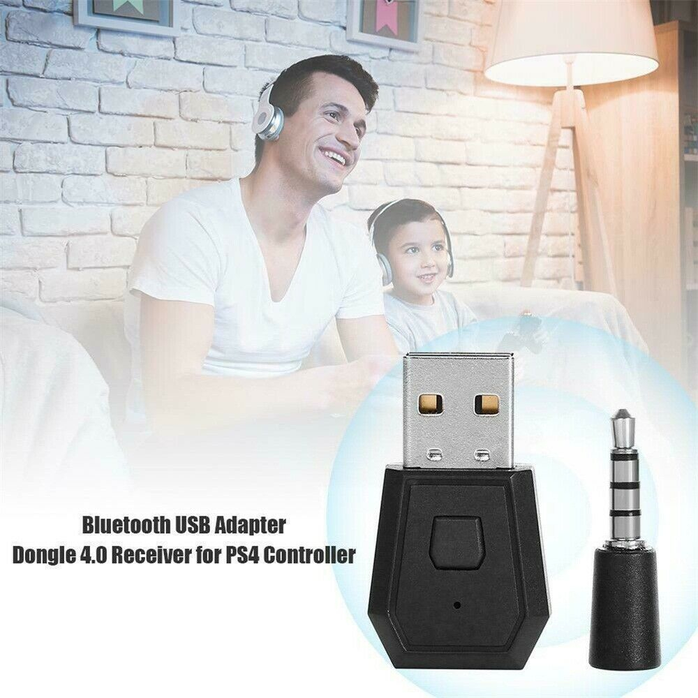 [COD] Durable Receiver Adapter Audio Device Receiver Transmitter Wireless Adapter for PS4 Sound Headset Wireless Bluetooth Mini Music Receiver USB Dongle for PS4/SLIM/PRO Transmitter Adapter black