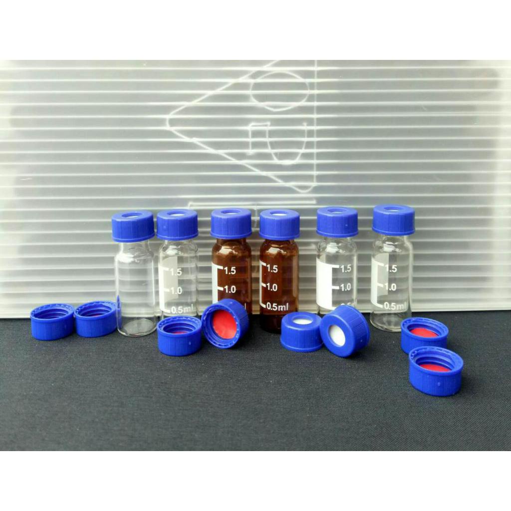 Túi 100 Cái Nắp; túi 100 cái đệm ptfe cho lọ thủy tinh 2ml dùng Cho Máy Sắc Ký - Vial 2ml