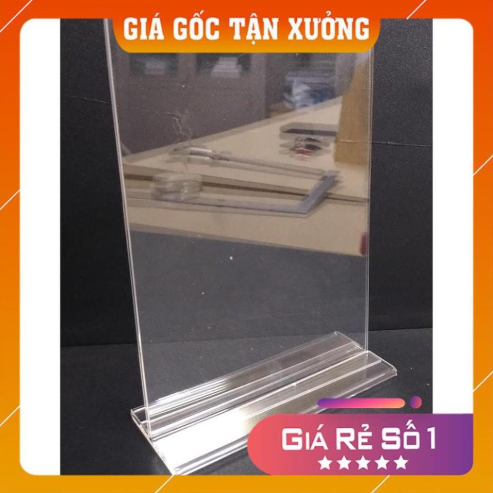 [Mica Việt Nam] [Giá Gốc Tận Xưởng] Bộ 2 Kệ Menu mica A5 trong suốt đựng tờ rơi bảng thực đơn