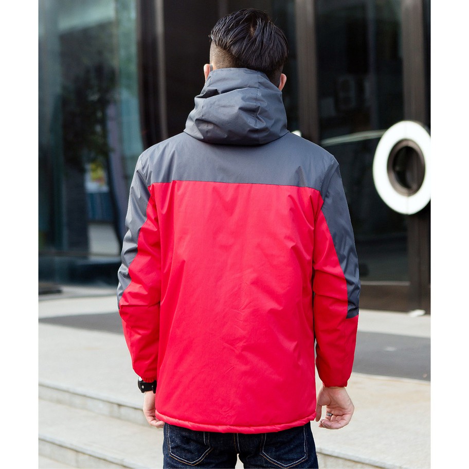 Áo khoác gió nam 3 lớp lót lông cừu, kháng nước, kháng gió giữ nhiệt mùa đông