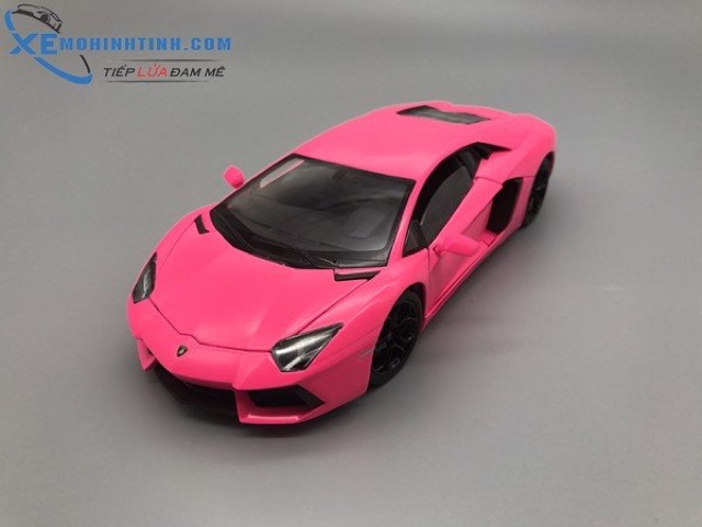 Xe Mô Hình Lamborghini Aventador Lp700 1:24 Welly (Hồng)