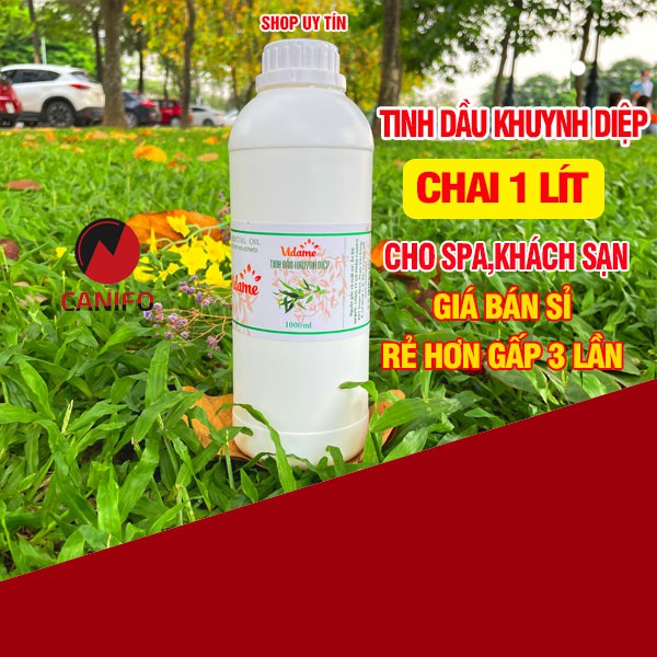 Tinh dầu khuynh diệp nguyên chất 1 lít CANIFO đạt tiêu chuẩn kiểm định, tinh dầu cho bé, đuổi muỗi, xông thơm phòng