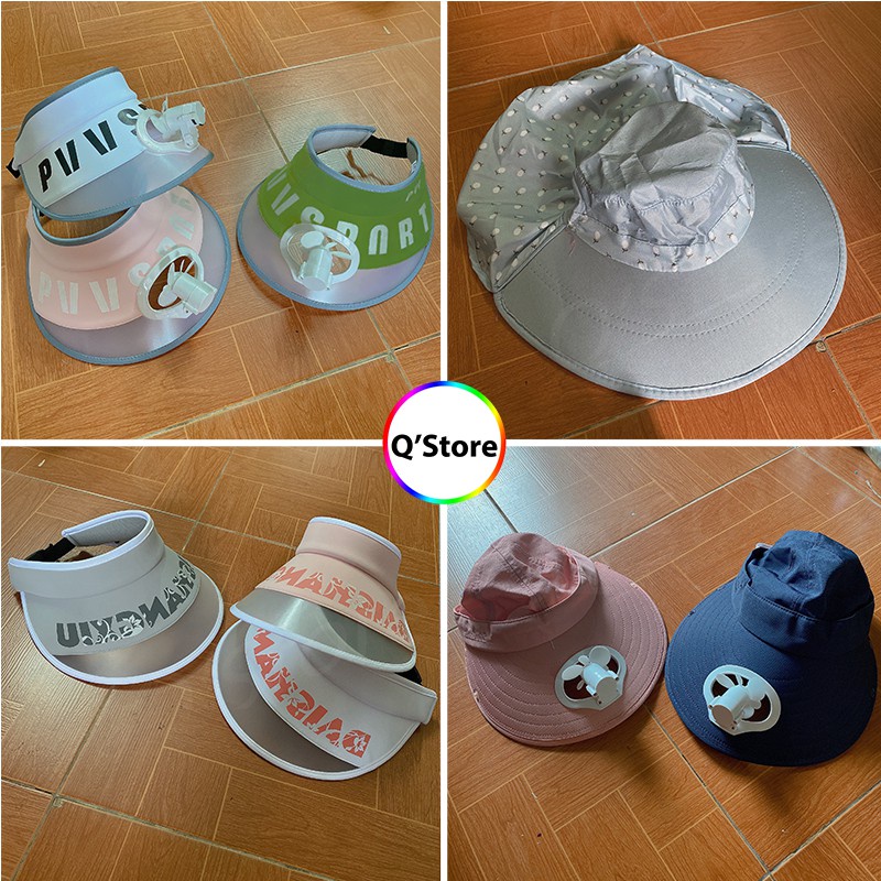 Mũ Lưỡi Trai Mũ Che Nắng, Chống Nắng, Có Quạt Mini, Che Mặt Và Bảo Vệ Mặt Dành Cho Nữ Bảo Hành [3 Tháng]