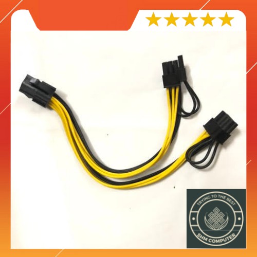 Cáp Chia Nguồn Card VGA 6/8Pin ra 2 X 8 Pin